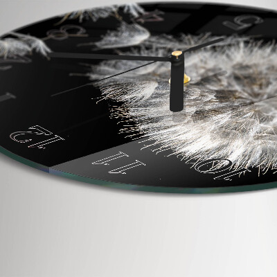 Round wall clock Dandelion