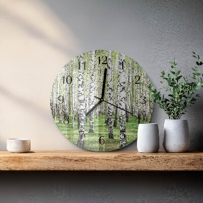 Round wall clock Birch