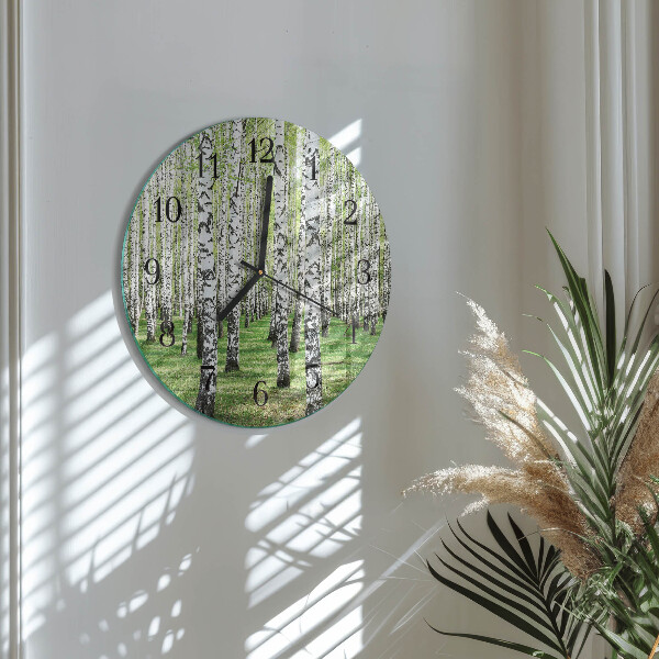 Round wall clock Birch