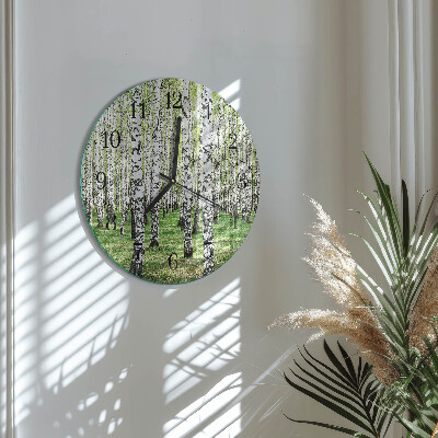 Round wall clock Birch