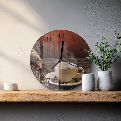 Round wall clock Coffee