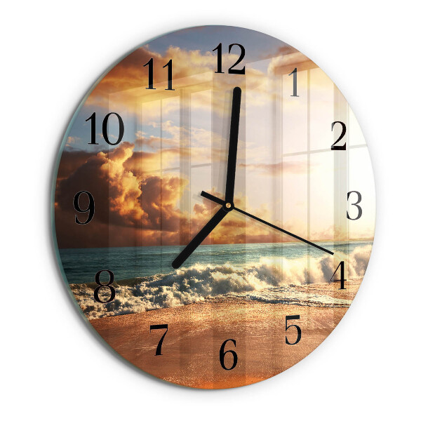 Round wall clock Sand Coast