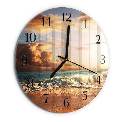 Round wall clock Sand Coast