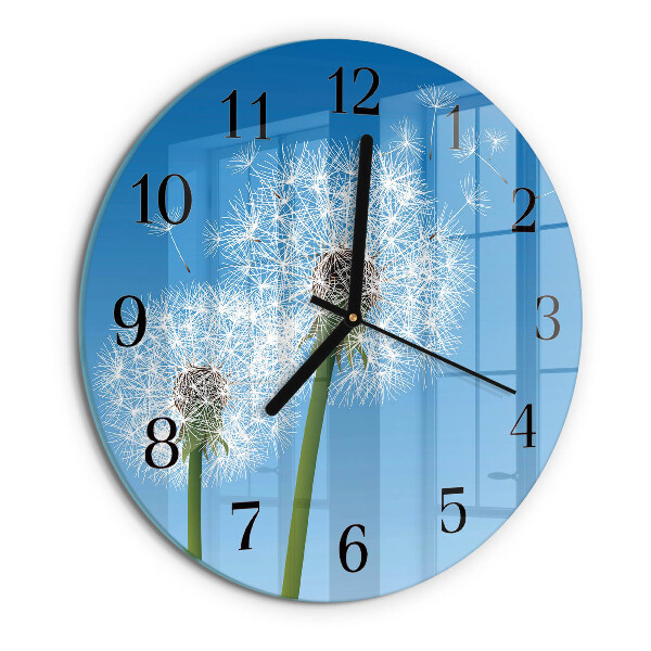Round wall clock Dandelion