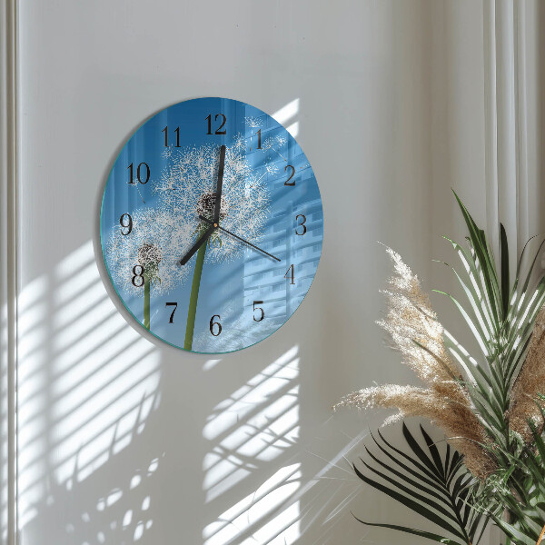 Round wall clock Dandelion