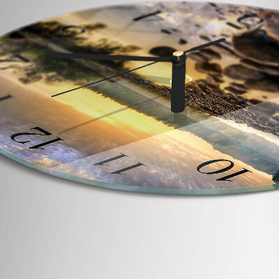 Round wall clock Lake Natura