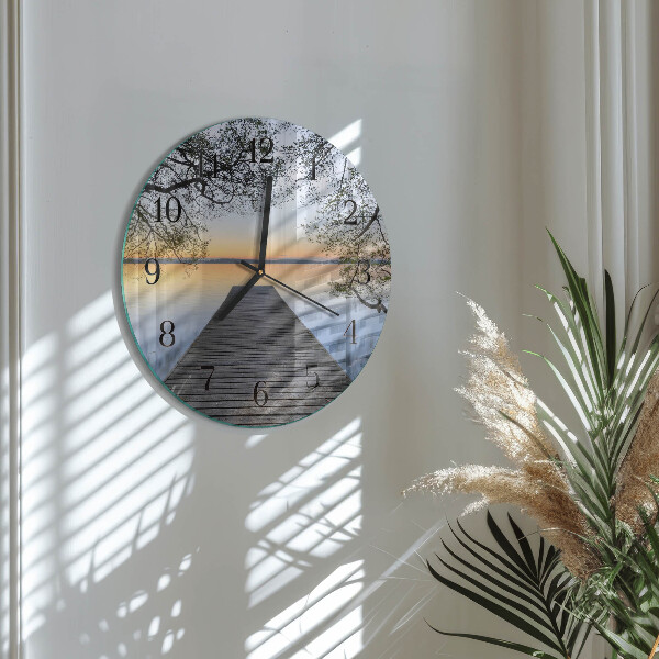 Round wall clock Dusk