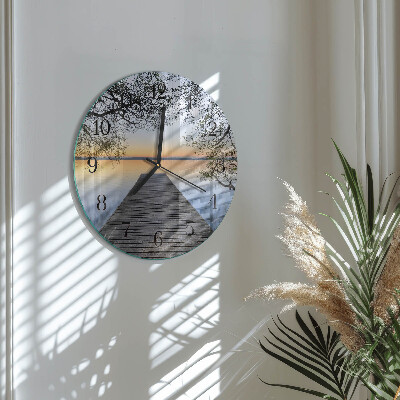 Round wall clock Dusk