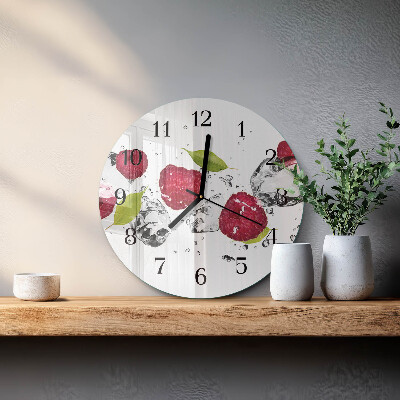 Round wall clock Raspberries