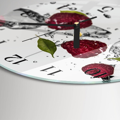 Round wall clock Raspberries