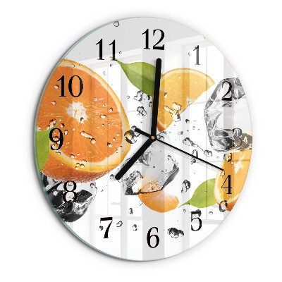 Round wall clock Oranges