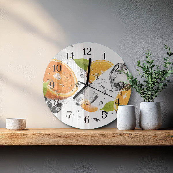 Round wall clock Oranges
