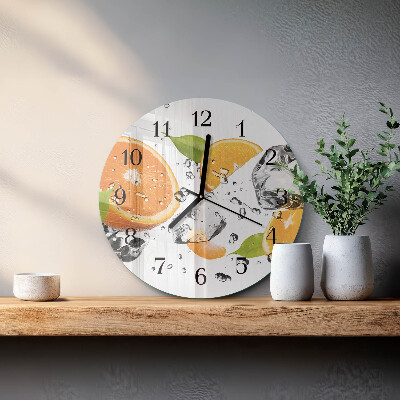Round wall clock Oranges