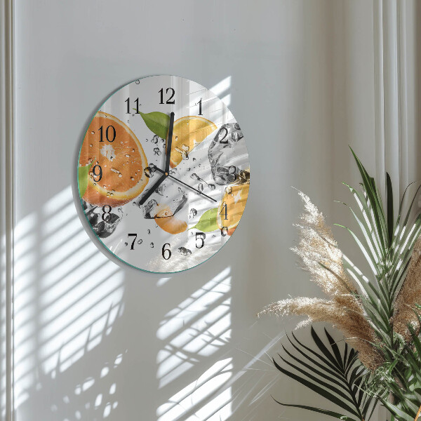 Round wall clock Oranges