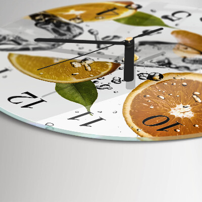Round wall clock Oranges