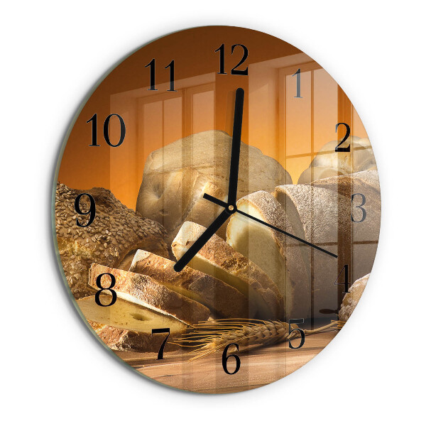 Round wall clock Bread