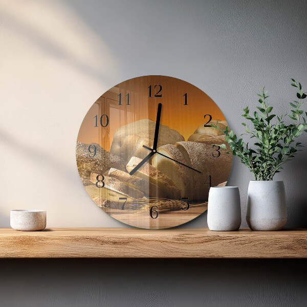 Round wall clock Bread