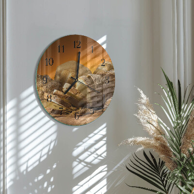 Round wall clock Bread