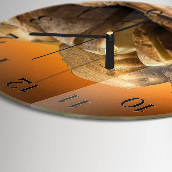 Round wall clock Bread