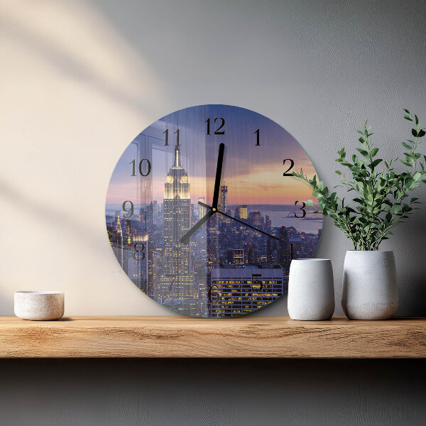 Round wall clock City