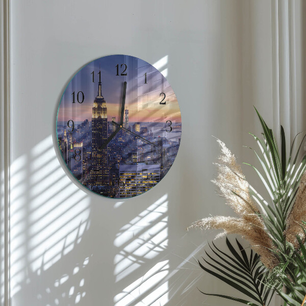 Round wall clock City