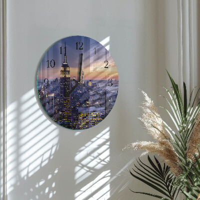 Round wall clock City