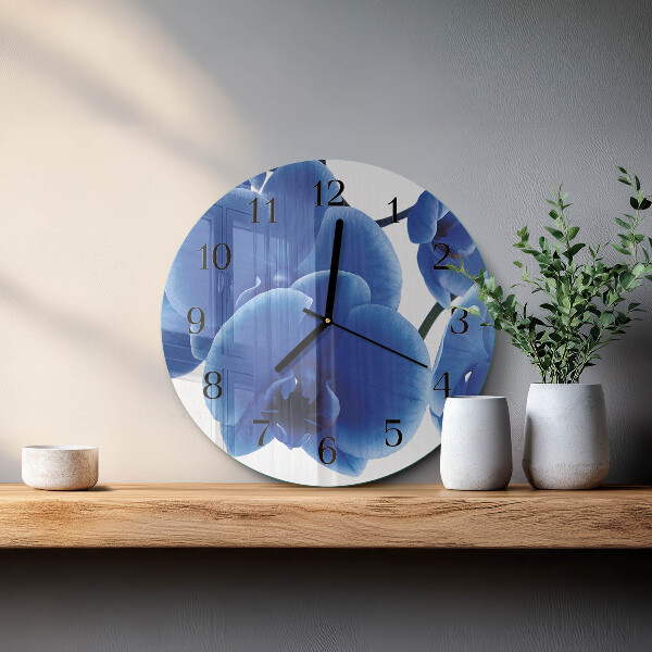 Round wall clock Orchid