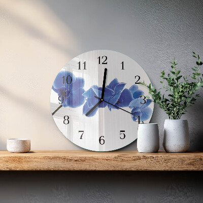 Round wall clock Orchid