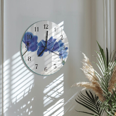 Round wall clock Orchid