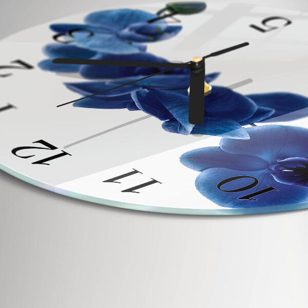 Round wall clock Orchid