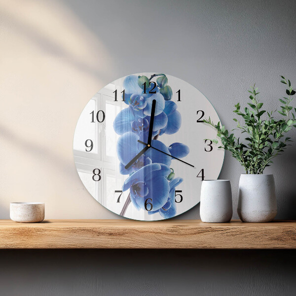 Round wall clock Orchid