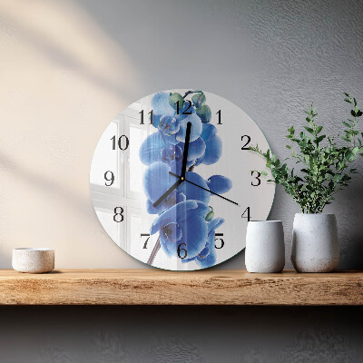 Round wall clock Orchid