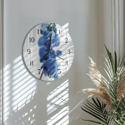 Round wall clock Orchid