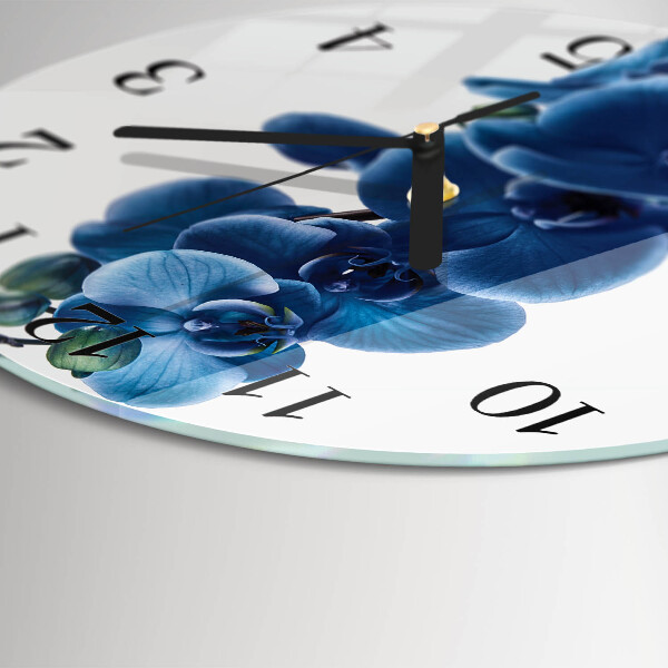 Round wall clock Orchid