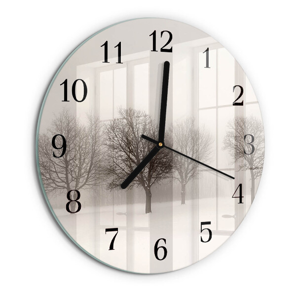 Round wall clock Winter