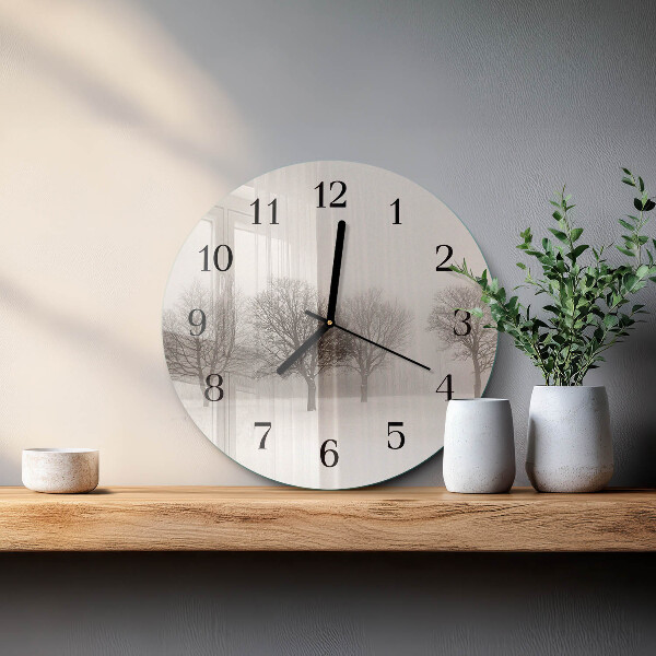 Round wall clock Winter