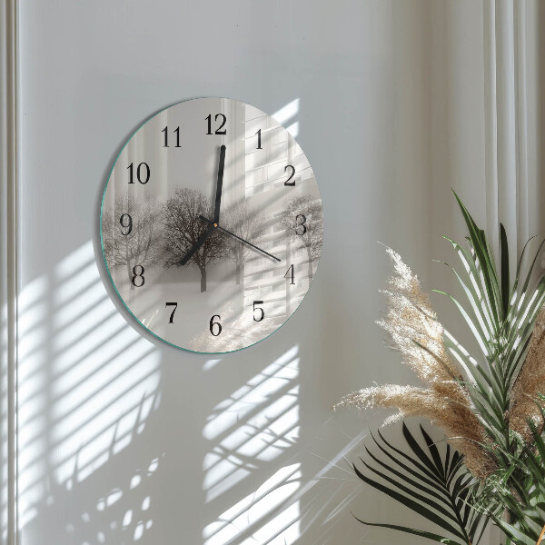 Round wall clock Winter