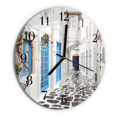 Round wall clock Santorini