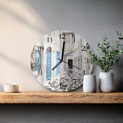 Round wall clock Santorini