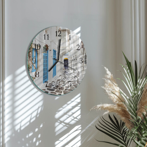 Round wall clock Santorini