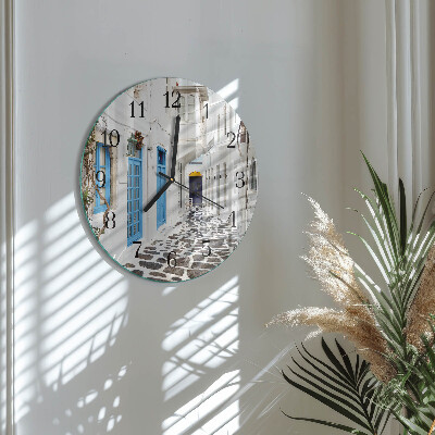 Round wall clock Santorini