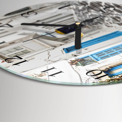 Round wall clock Santorini