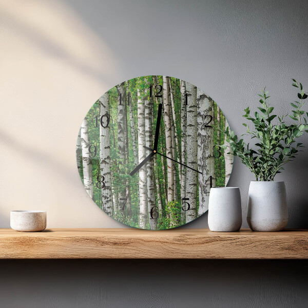 Round wall clock Birches