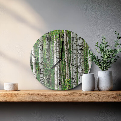 Round wall clock Birches