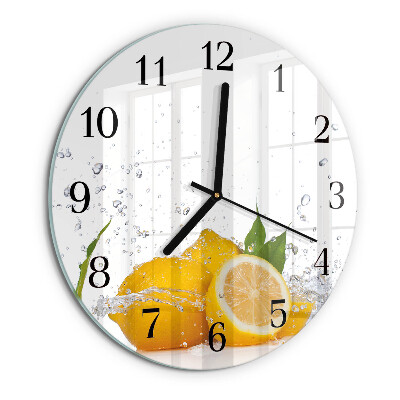 Round wall clock Lemons