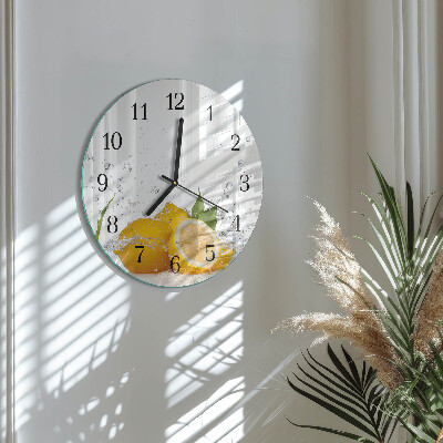 Round wall clock Lemons
