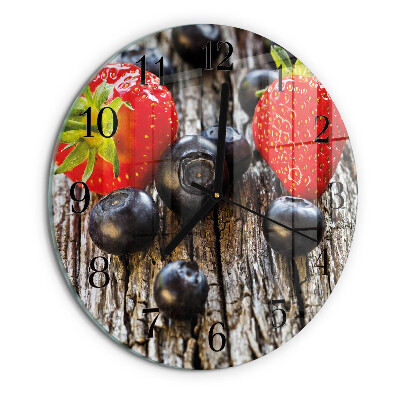 Round wall clock Blueberries