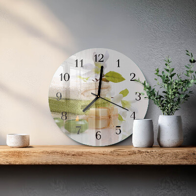 Round wall clock Spa soap