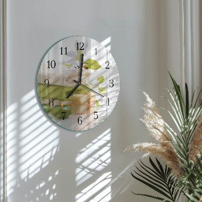 Round wall clock Spa soap