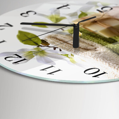 Round wall clock Spa soap